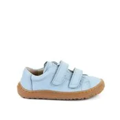 Otroške barefoot superge FRODDO BAZE LEATHER D-VELCRO svetlo modre - 32