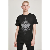 Womens T-shirt against butterflies black