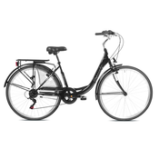 Capriolo Gradski bicikl Diana, 18/28, Crno-beli