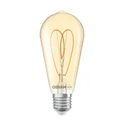 OSRAM LED Vintage ST64 E27 4,9W 922 Heart Filament zlato dim - zlato prosojna - Steklo