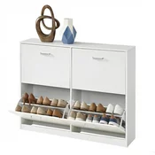 Songmics omara za čevlje 4 predelki 24x1055x827 cm bela