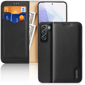 Etui ovitek Genuine Leather za Samsung Galaxy S22 + črn
