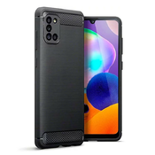 Silikonski barvni ovitek za Samsung Galaxy A31 - Carbon črna