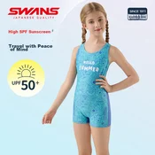 Swans Jednodelni kupaci kostim za devojcice, Plavi