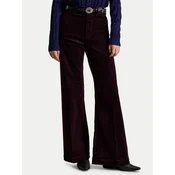Polo Ralph Lauren Hlače iz tkanine 211B17556008 Bordo rdeča Flare Fit