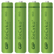 GP ReCyko+ NiMH x4 AAA 950 mAhGP ReCyko+ NiMH x4 AAA 950 mAh