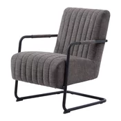 Temno siv fotelj Trout – Unique Furniture
