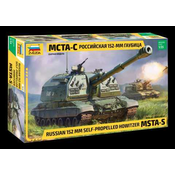 Model Kit vojaški 3630 - MSTA-S je sovjetsko/rusko samovozno topniško orožje kalibra 152 mm (1