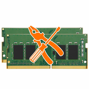Nadogradite na 64 GB s 2x 16 GB DDR4-2666 Kingston SODIMM memorije