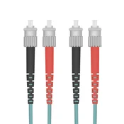 helos LWL OM3 Patchkabel Duplex LSZH 3,0mm ST/ST aqua 10,0m