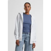 Womens zip-up hoodie Fluffy Hoody white