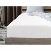Ljubki dom EKSKLUZIVNA bela rjuha iz frotirja 90 x 200 cm