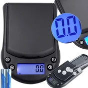 Verkgroup Digitalna LCD žepna tehtnica za nakit 500-0.1g osvetljena črna