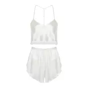 Trendyol Milla Ženski set pidžame Thmss22Pt0264, Krem
