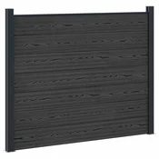 Panel ograde WPC i aluminij Crna