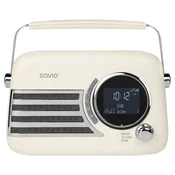 SAVIO SAVIO RS-04 Prenosni radio, DAB+, Črn/Bež, USB-C