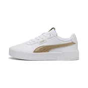 PUMA Carina 3.0 Metallic Glam Sneakers Women, Shoes, White/Toasted Almond, 42