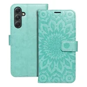 MEZZO Book etui na preklop za SAMSUNG GALAXY A54 5G mandala zelene barve