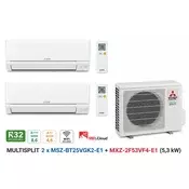 Mistubishi multisplit dvojček 2 x MSZ-BT25VGK2-E1 2,5kw/MXZ-2F53VF4-E1 5,3kw - Mitsubishi