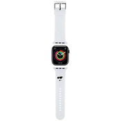 Karl Lagerfeld KLAWLSLCNH Apple Watch Strap 42/44/45/49mm white 3D Rubber Choupette Head (KLAWLSLCNH)