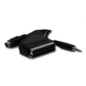 Gembird 10m, Scart/S-Video,3.5mm, M/M SCART (21-pin) S-Video (4-pin) + 3.5mm Crno