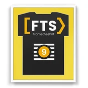Ramka dla kibica na sportowš koszulkę