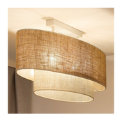 Duolla - Plafonski luster DOUBLE OVAL YUTE 2xE27/15W/230V braon/krem