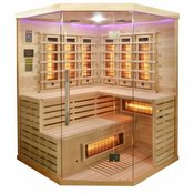 Sanotechnik Infracrvena sauna Deluxe (3 karbonsko-magnezijske grijace ploce, 150 x 150 x 200 cm)
