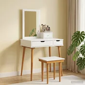 vidaXL Komplet toalet FAUSKE 4 pcs Bela 76 x 50 x 143 cm