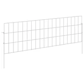 vidaXL vidaXL Ograja za vrt z žeblji 48 pcs 95 x 30 cm Mesh Pocinkano jeklo, (5000301281)