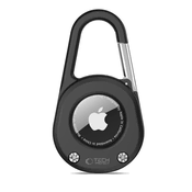 slomart Etui Tech-Protect Slidelock Carabiner Keychain za Apple AirTag 1/2 - črno