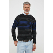 Pulover s dodatkom vune Sisley za muškarce, boja: siva
