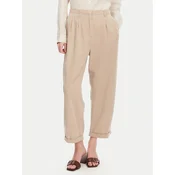 Tommy Hilfiger Hlače iz tkanine WW0WW45589 Bež Relaxed Fit