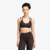 Modrček adidas Optime Workout Snake Strappy Light Support Bra Aurora Coffee/ Black M