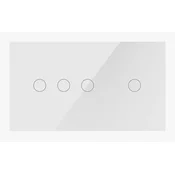 SmartHome Pametni prekidac za svetlo, 3 standardna tastera + 1 taster 40A za velike potrošace, WiFi, Beli