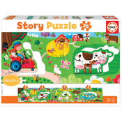 Puzzle za najmlade Story the Farm Educa bajka na farmi 26 dijelova od 3 godine