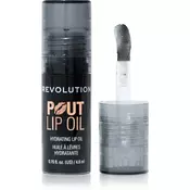 Revolution Pout Lip olje za ustnice z vlažilnim učinkom odtenek Midnight Black 4.6 ml