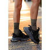 Milena Womens socks with the text Hotter Than Your Ex olive