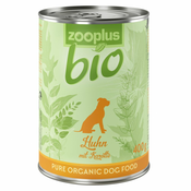 Ekonomično pakiranje: zooplus Bio 12 x 400 g - Piletina s mrkvom