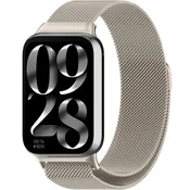 GS Milanski pašček za Xiaomi Smart Band 8 Pro/Xiaomi Smart Band 9 Pro, bež