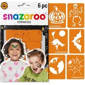 Snazaroo Šablone za barvanje obraza oranžne barve (noč čarovnic)