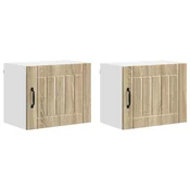 Vidaxl Omarica na steni LUCCA 2 szt. Sonoma hrast 50 x 31 x 40 cm