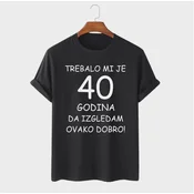 MAFIMI Majica Trebalo mi je 40 Godina, Crna