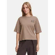 The North Face Majica NF0A8JAP Temno bež Boxy Fit