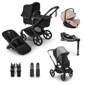 Bugaboo Fox 5 Renew BLACK/HERITAGE BLACK - HERITAGE BLACK, komplet 6v1