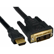 PremiumCord DVI - HDMI interface, shielded, 2m 8592220000356