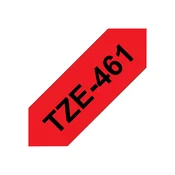 BROTHER TZE-461, črno na rdečem, 36 mm