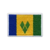 shumee Našitek zastave Saint Vincenta in Grenadine - 2 - samolepilna podlaga - vezen našitek/značka/emblem