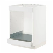 METOD / MAXIMERA Pod.elem.gr.ploca i pecn. s fiokom, bela/Stensund bela, 60x60 cm