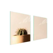shumee STEKLENA ZAŠČITNA PLOŠČA ZA ŠTEDILNIK 85x52 CACTUS